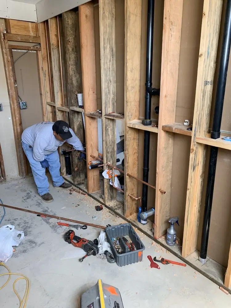 Commercial rough-in plumbing for Gas Line Repair in Bachman